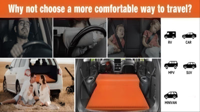 Air Mattresses For SUV, Self - Inflating Sleeping Airbed, Memory Foam Trunk Camping, For Car And SUV Outdoor Travel - EaseUniversal