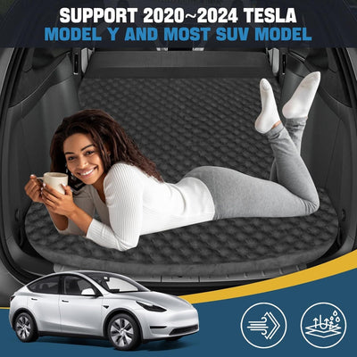 ESLA TModel Y Mattress - Self - Inflating Memory Foam Bed Air Mattress For Model Y, Thickened Travel Camping SUV Sleeping Pad With Storage Bag - EaseUniversal