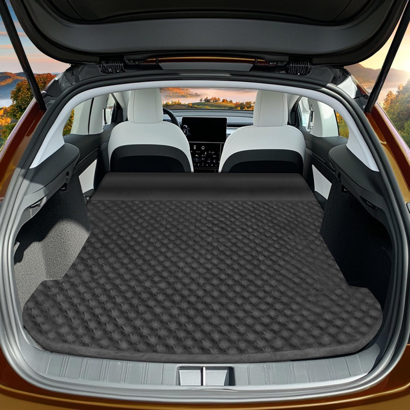 ESLA TModel Y Mattress - Self - Inflating Memory Foam Bed Air Mattress For Model Y, Thickened Travel Camping SUV Sleeping Pad With Storage Bag - EaseUniversal