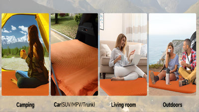 Air Mattresses For SUV, Self - Inflating Sleeping Airbed, Memory Foam Trunk Camping, For Car And SUV Outdoor Travel - EaseUniversal