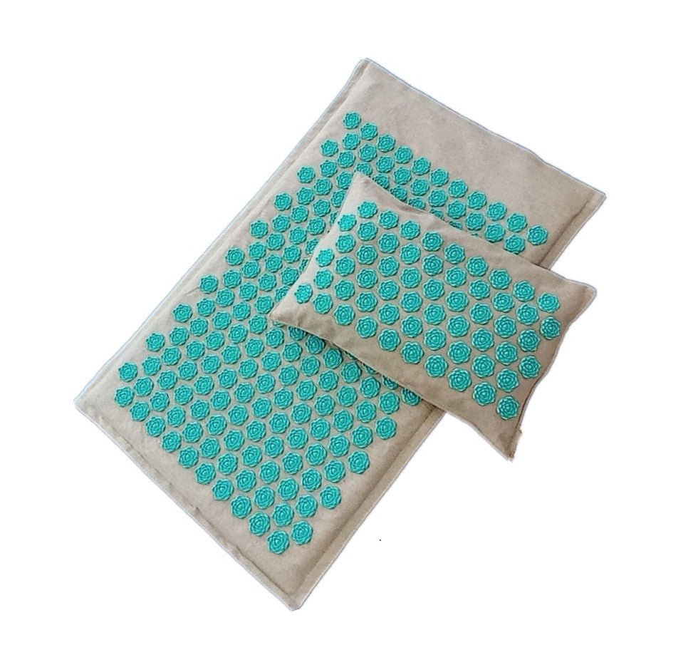 Organic Linen Lotus Acupuncture Needle Mat - EaseUniversal