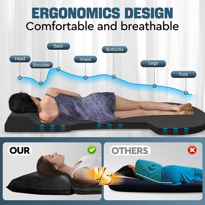 ESLA TModel Y Mattress - Self - Inflating Memory Foam Bed Air Mattress For Model Y, Thickened Travel Camping SUV Sleeping Pad With Storage Bag - EaseUniversal